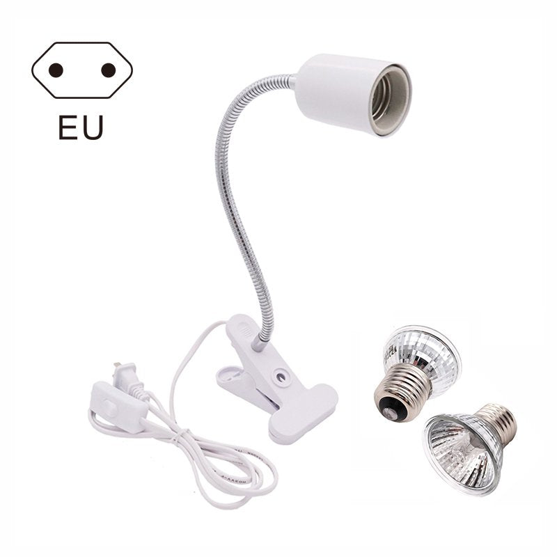 Turtle Lamp Lighting with Light Clamp Practical Reptile Supplies Backlight Heat Lamp for Lizard Amphibians New Animals & Pet Supplies > Pet Supplies > Reptile & Amphibian Supplies > Reptile & Amphibian Food ALEXTREME 19.50*9.50*9.00cm European White