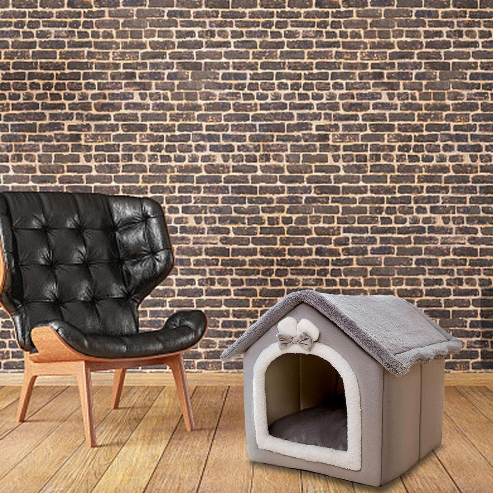 Outdoor Cat House Weatherproof for Winter,Collapsible Warm Cat Houses for Outdoor/Indoor Cats,Feral Cat Shelter with Removable Soft Mat,Easy to Assemble Igloo Dog House for Small Dogs 15.4*12.6*12.6In Animals & Pet Supplies > Pet Supplies > Dog Supplies > Dog Houses Bellanny