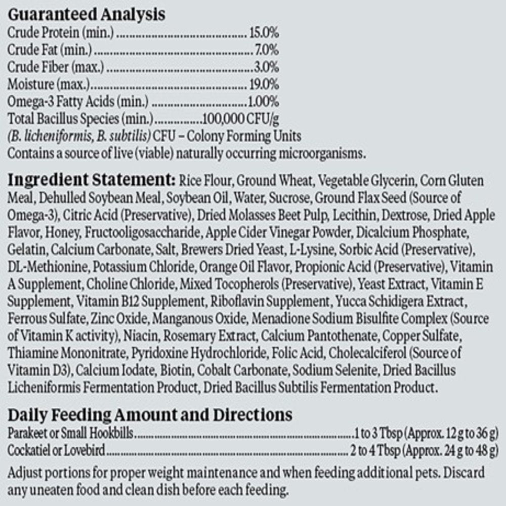 Kaytee Nutrisoft Parakeet and Cockatiel Pet Bird Food 2 Lb Animals & Pet Supplies > Pet Supplies > Bird Supplies > Bird Food Central Garden and Pet