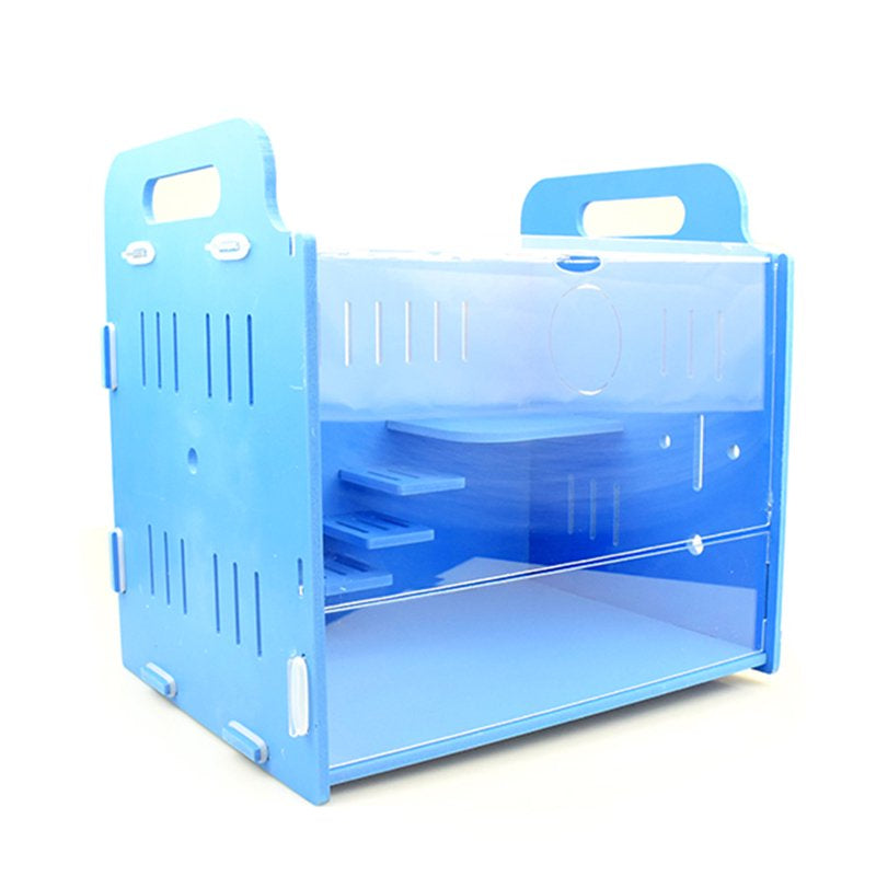 Hamster Cage Breathable Portable Hamster Habitat Pet Cage for Small Animals Animals & Pet Supplies > Pet Supplies > Small Animal Supplies > Small Animal Habitats & Cages Bangcool S Blue