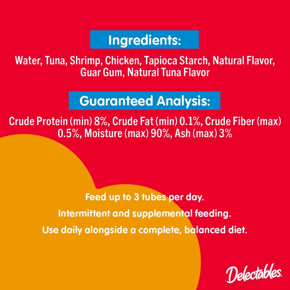 Hartz Delectables Squeeze up Lickable Wet Cat Treats, Tuna & Shrimp, 2Oz, 4 Pack Animals & Pet Supplies > Pet Supplies > Cat Supplies > Cat Treats Hartz Mountain Corp