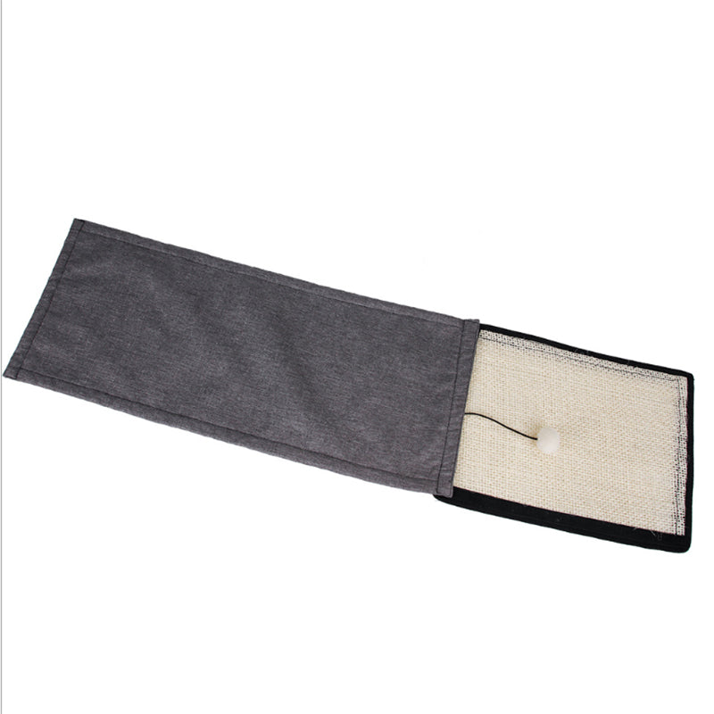 Pet Cat Scratching Post Board Cats Scratch Mat Sofa Sisal Pad Furniture Protector Scratcher with Fluffy Balls Animals & Pet Supplies > Pet Supplies > Cat Supplies > Cat Furniture Magicfly