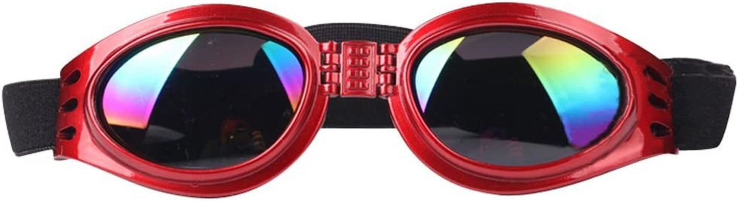 Pet Glasses Dog Sunglasses Dog Glasses Golden Retriever Samoyed Sunglasses Goggles Big Dog Sunglasses (Black) Animals & Pet Supplies > Pet Supplies > Dog Supplies > Dog Apparel NACOCO Red