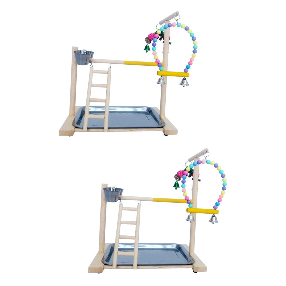FRCOLOR Parrot Bird Gym Play Cockatiel Playground Birds Cage Small Toy Chew Stand Hanging Toys Playstand Ladder Climbing Animals & Pet Supplies > Pet Supplies > Bird Supplies > Bird Gyms & Playstands FRCOLOR
