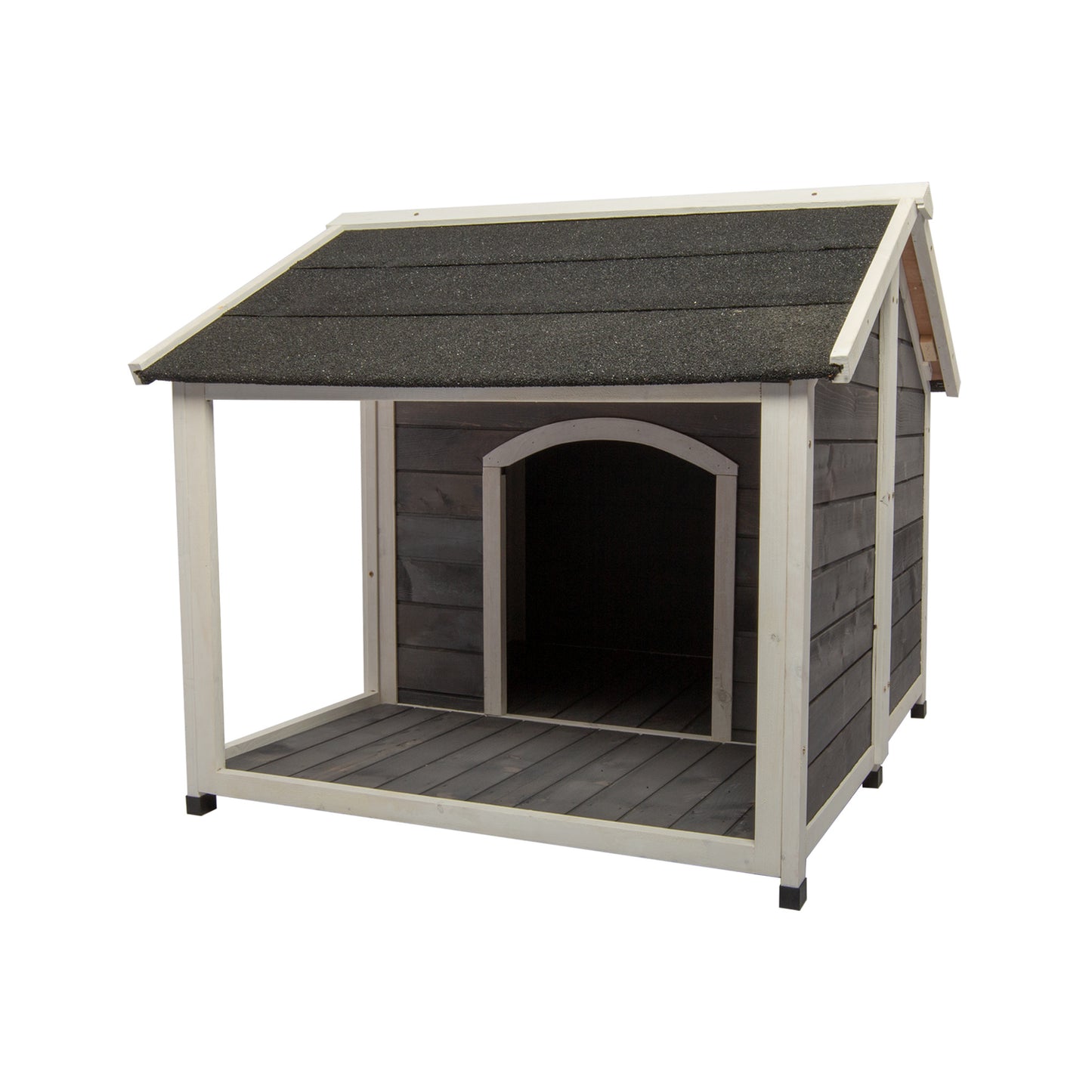 Aukfa Outdoor Wood Lodge Dog House, Pet Dog Puppy Shelter, Waterproof Dog House for Medium Pet Animals & Pet Supplies > Pet Supplies > Dog Supplies > Dog Houses Aukfa