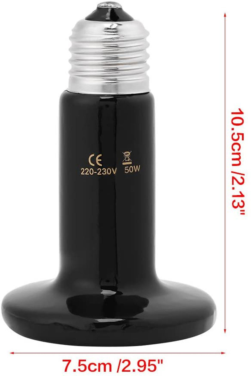 Ceramic Terrarium Heat Lamp, UVB Infrared Bulb Turtle without Light for Reptiles Amphibians Hamsters Snakes Birds Poultry Chicken Coop Habitats 220-230V Animals & Pet Supplies > Pet Supplies > Reptile & Amphibian Supplies > Reptile & Amphibian Habitats Universal