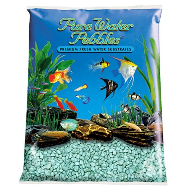 Pure Water Pebbles Aquarium Gravel - Turquoise 25 Lbs (3.1-6.3 Mm Grain) Pack of 4 Animals & Pet Supplies > Pet Supplies > Fish Supplies > Aquarium Gravel & Substrates Pure Water Pebbles