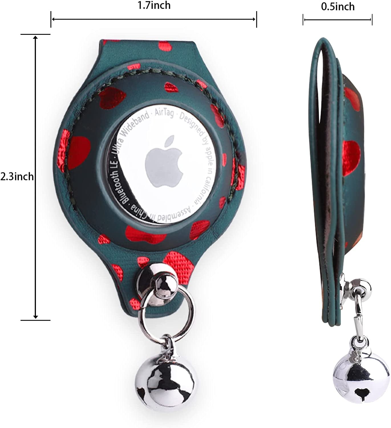 Decorbea Airtag Holder- Airtag Dog Collar Holder(2 Pack)- Dog Airtag Holder in Fashionable Design -PU Leather Pet Collar Case for Apple Airtags Electronics > GPS Accessories > GPS Cases Decorbea   