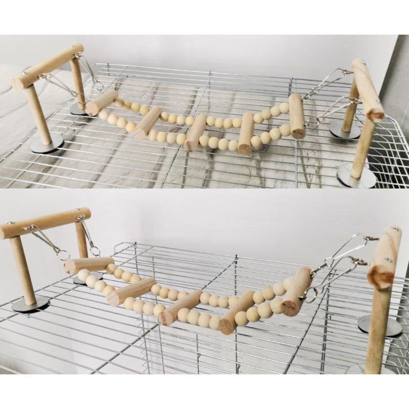 Set of 3 Handmade Chicken Ladder Perch Chicken Large Birds Macaws Conure Animals & Pet Supplies > Pet Supplies > Bird Supplies > Bird Ladders & Perches Magideal