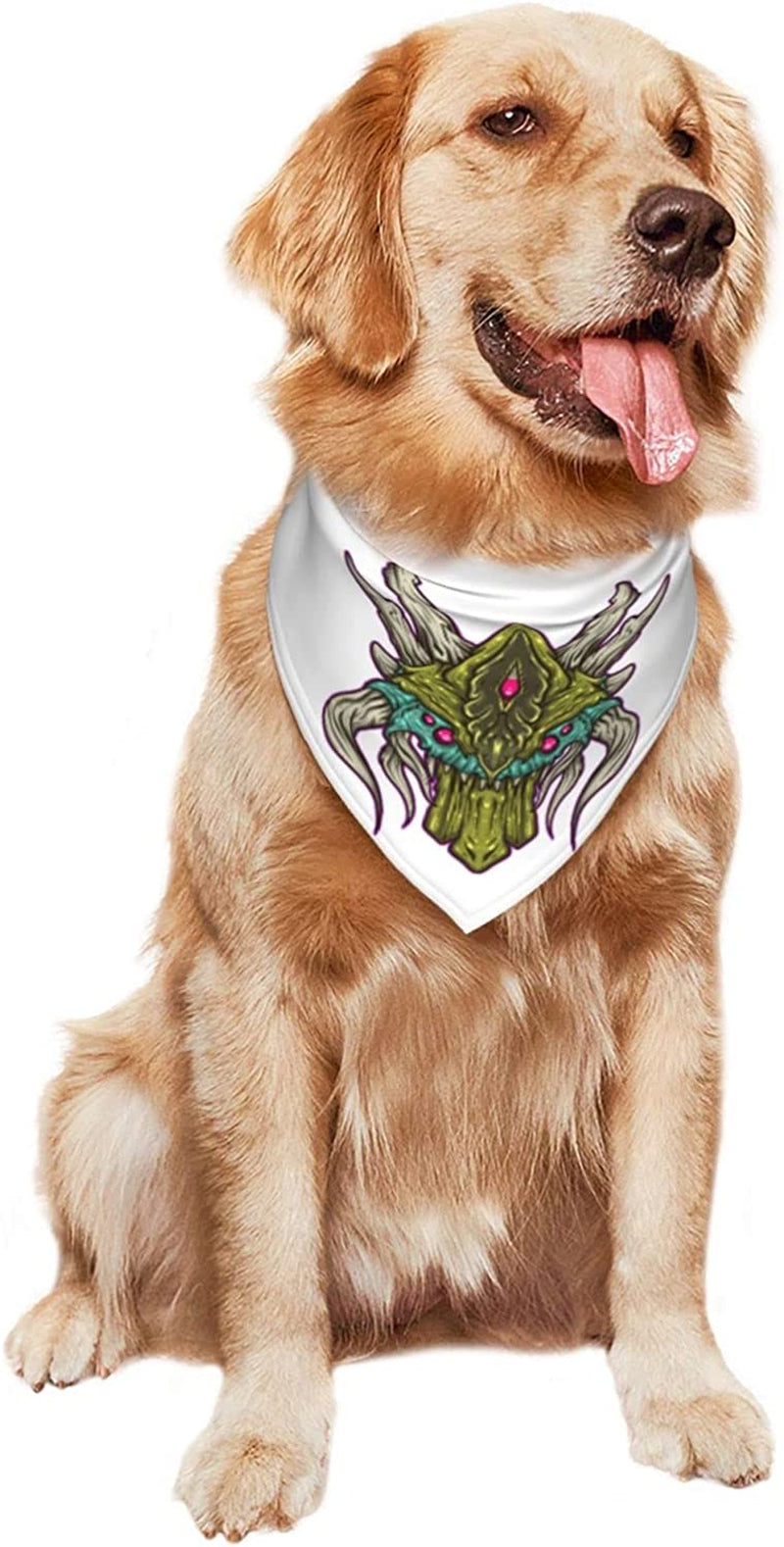 Mars Monsters Pet Dog and Cat Decorative Triangle Scarf,Dog Bandana,Breathable and Stain Resistant. Animals & Pet Supplies > Pet Supplies > Dog Supplies > Dog Apparel ZALTAS