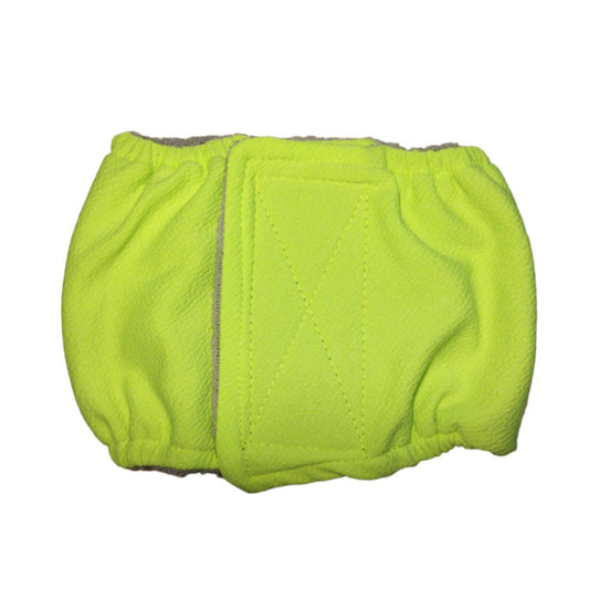 Barkertime Neon Green Washable Dog Belly Band Male Wrap - Made in USA Animals & Pet Supplies > Pet Supplies > Dog Supplies > Dog Diaper Pads & Liners Barkertime S  
