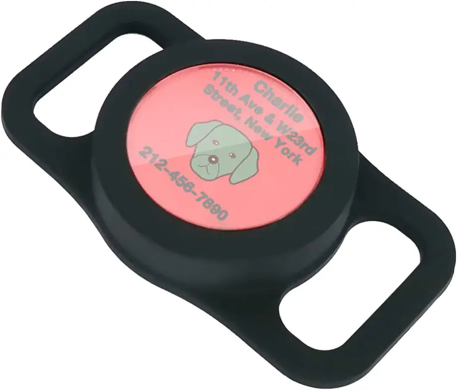 Airtag Dog Collar Holder, Silicone Airtag Case for Apple Air Tag Tracker, Air Tag Cover for Pet Collars Electronics > GPS Accessories > GPS Cases WHALEZON Black Large (Fits 3/4 inch - 1 inch wide collars)