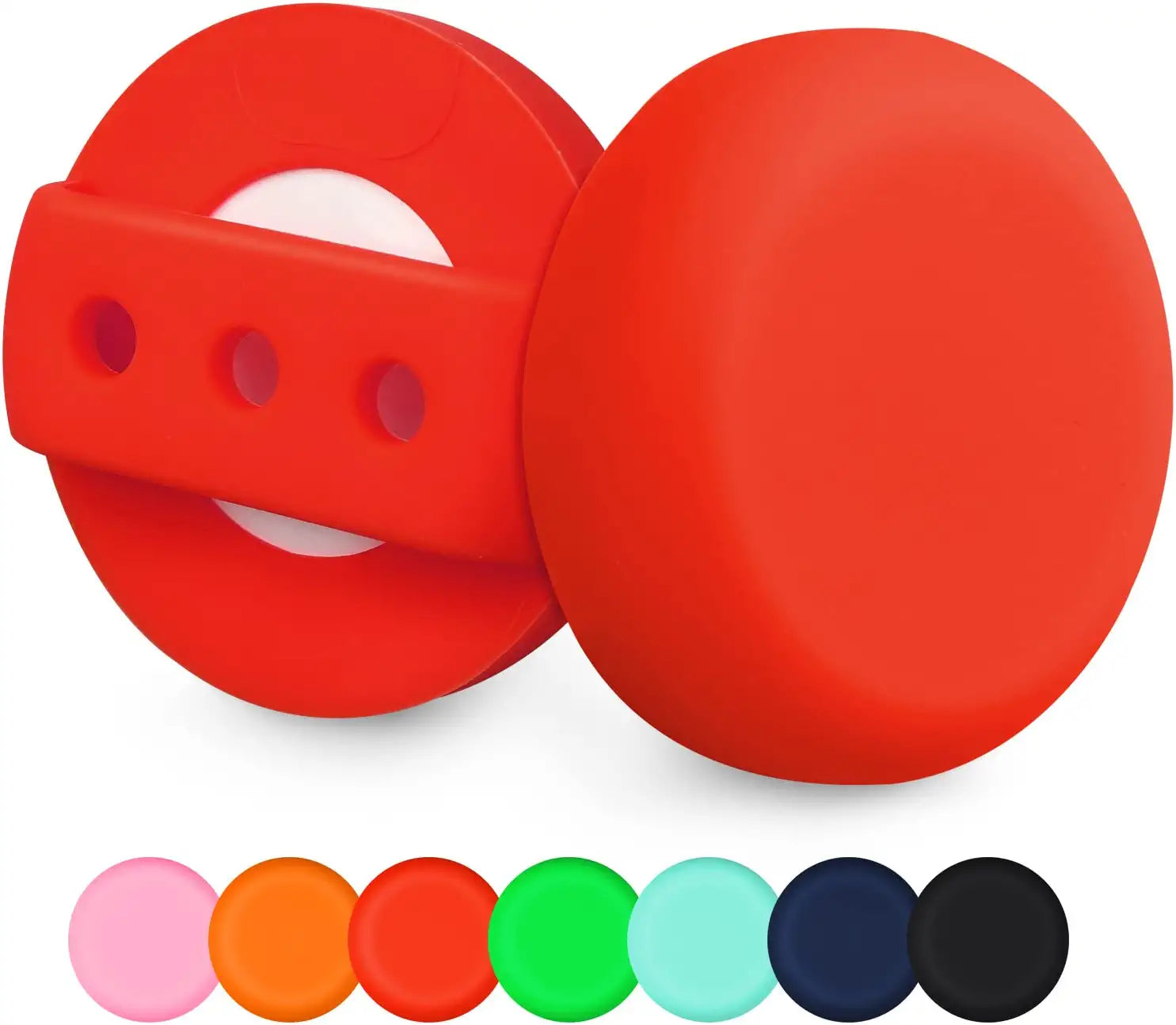 MOOGROU Airtag Dog Collar Holder 2 Pack,Newest Premium Protective Case for Apple Air Tag Tracker,Lightweight Silicone Airtag Case for Cat Collar Pet Loops,Waterproof Airtag.Dog Collar Holder Pink S Electronics > GPS Accessories > GPS Cases MOOGROU Red+Red L-3/4" 1" 