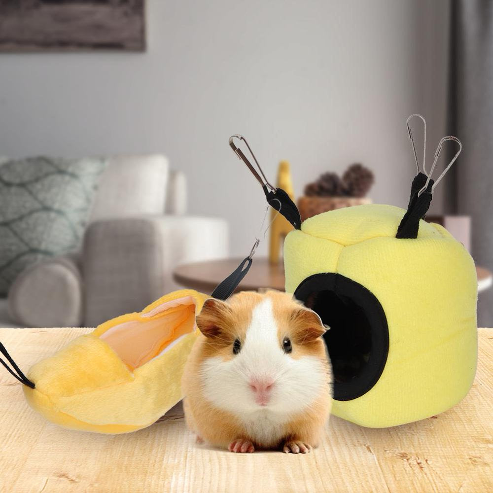 Tebru Hamster House Toys,2 Pack of Hamster Bedding, Glider Cage Hammock, Hamster House Toys for Small Animal ,Hamster Bedding Animals & Pet Supplies > Pet Supplies > Small Animal Supplies > Small Animal Bedding Tebru
