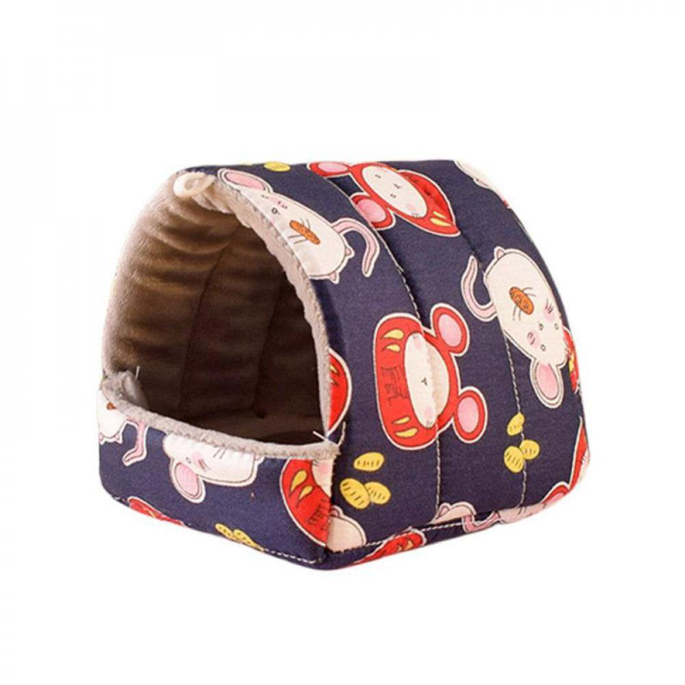 Clearance Hamster House Guinea Pig Hamster Cotton Bed House Small Animal Nest Warm Small Pet Accessories for Rodent Guinea Pig Hedgehog Animals & Pet Supplies > Pet Supplies > Small Animal Supplies > Small Animal Bedding Praeter M J