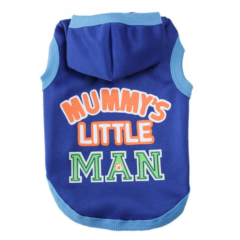 Clearance Fleece Dog Hoodie Puppy Clothes Warm Sweater for Small Medium Dog Cat Yorkies Sleeveless Sweatshirt Pet Apparel Animals & Pet Supplies > Pet Supplies > Dog Supplies > Dog Apparel Praeter XL Blue