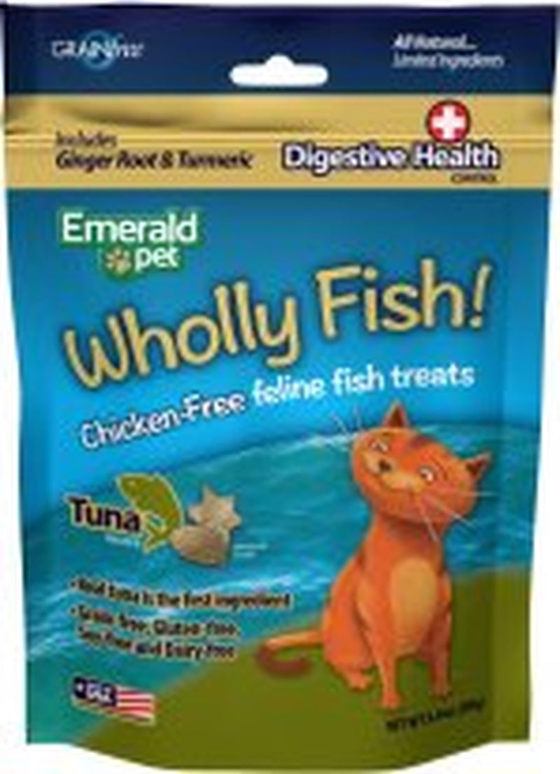 Emerald Pet Wholly Fish! Digestive Health Cat Treats Tuna Recipe Animals & Pet Supplies > Pet Supplies > Cat Supplies > Cat Treats Emerald Pet