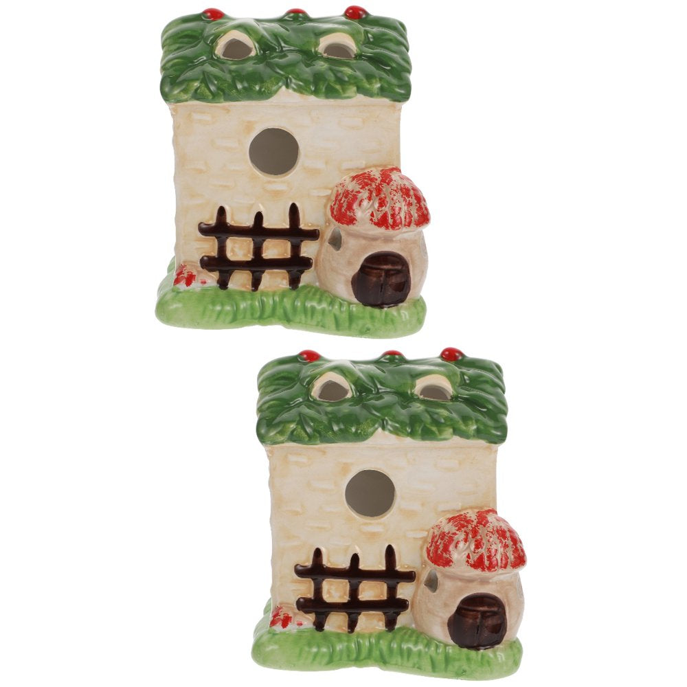 NUOLUX Hamster Nest Pet Ceramic Hideout House Habitat Cool Cages Sleeping Bed Small Animal Canbin Shaped Nest Animals & Pet Supplies > Pet Supplies > Small Animal Supplies > Small Animal Habitats & Cages NUOLUX