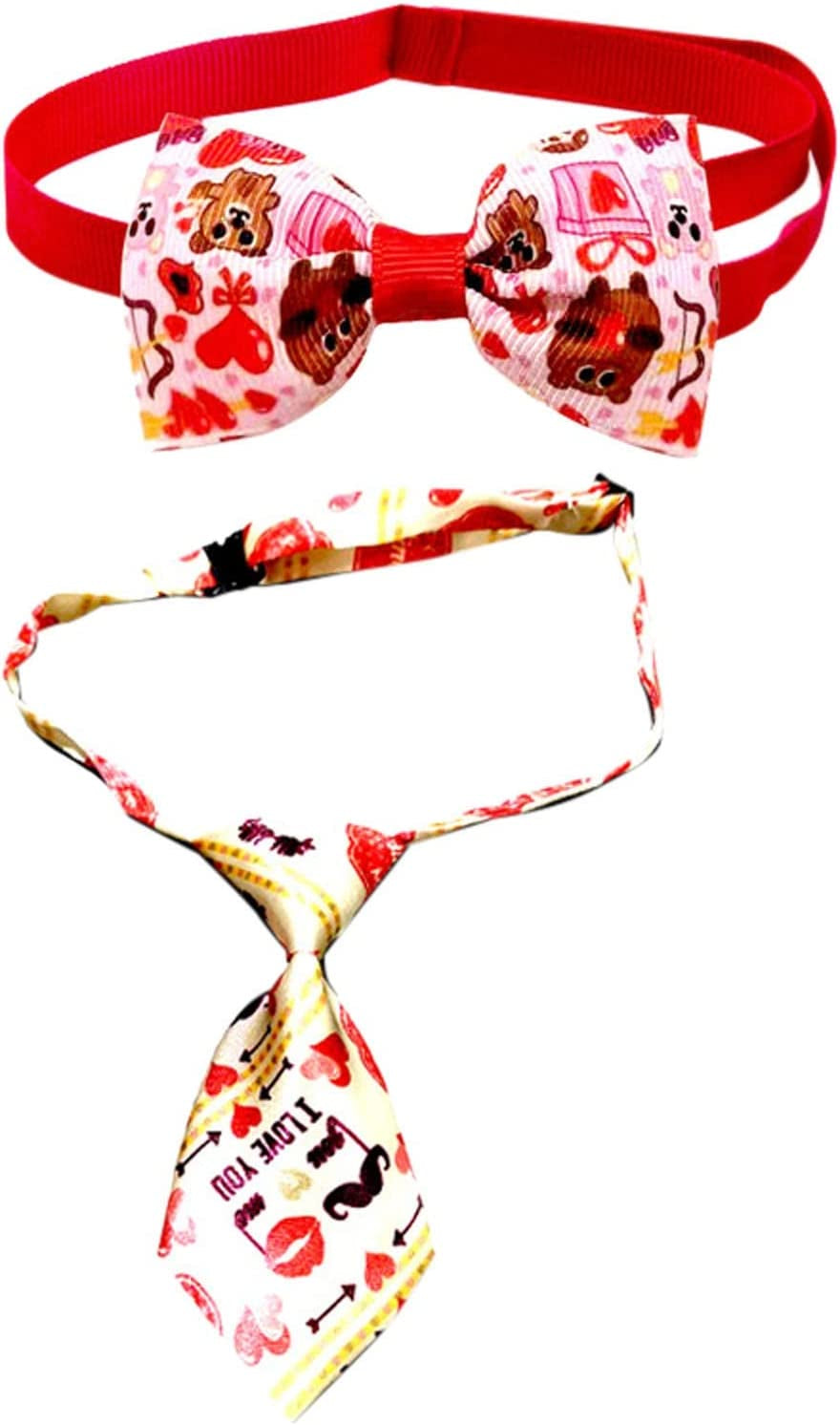 Collar for Dogs Valentine'S Day Pet Tie Festival Cat Dog Small Tie Funny Pet Party Supplies for Dogs Animals & Pet Supplies > Pet Supplies > Dog Supplies > Dog Apparel TTBDWiian B A