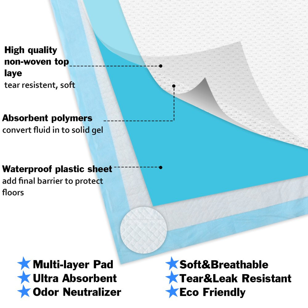 Dog Training Pee Pads Super Absorbent Pet Diaper Healthy Clean Nappy Mat for Pets Dairy Diaper Quick-Dry Surface Mat Animals & Pet Supplies > Pet Supplies > Dog Supplies > Dog Diaper Pads & Liners Maining