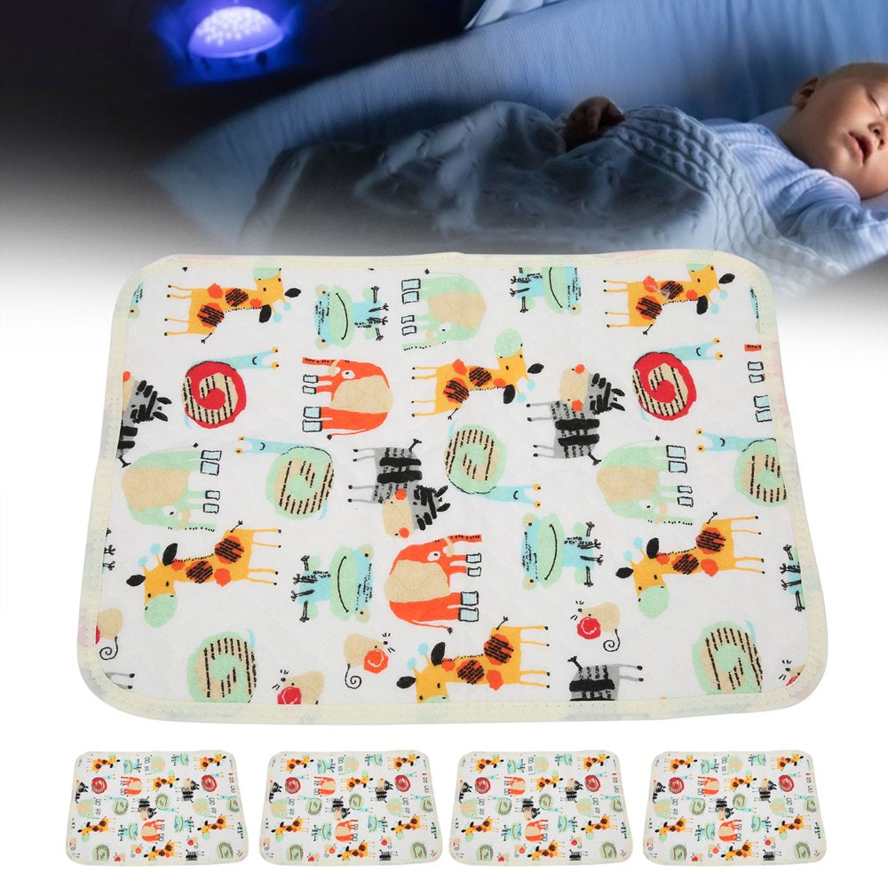 Urine Pad Infant Changing Mat Infant Urine Pad 5Pcs Soft Skinfriendly Baby Urine Pad Washable Cotton Infant 30 X 40Cm(Animal Pattern Animals & Pet Supplies > Pet Supplies > Dog Supplies > Dog Diaper Pads & Liners Domqga