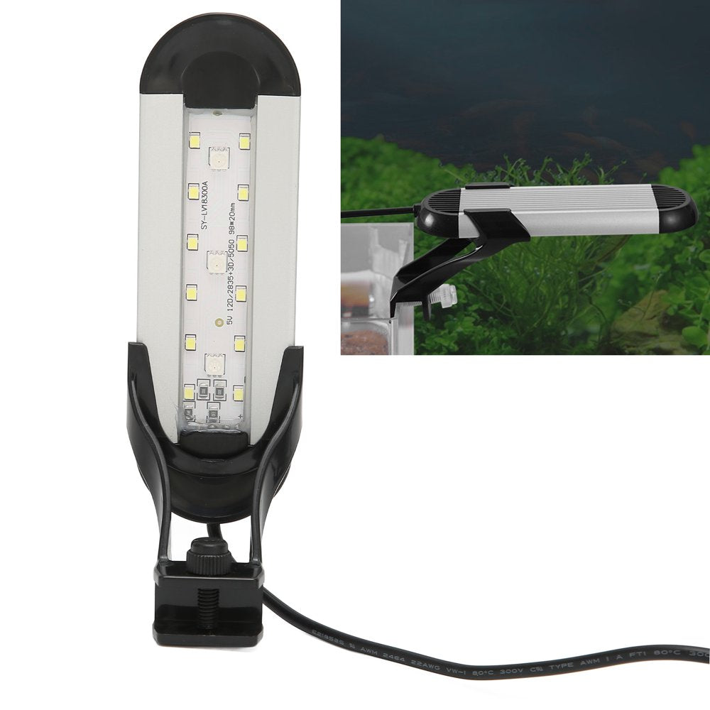 Aquarium Clip Lamp, Aquarium Light Full Spectrum 6W Energy Saving for Aquarium Breeding Animals & Pet Supplies > Pet Supplies > Fish Supplies > Aquarium Lighting LHCER