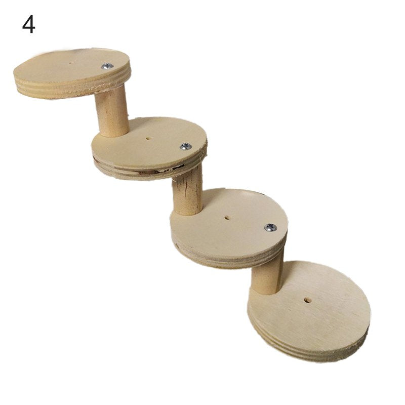 Walbest Hamster Ladder,1 Set Hamster Ladder High Stability Detachable Solid Climbing Stairs Birds Parrot Exercise Perches Stand for Home Use Animals & Pet Supplies > Pet Supplies > Bird Supplies > Bird Ladders & Perches Walbest 4 as show