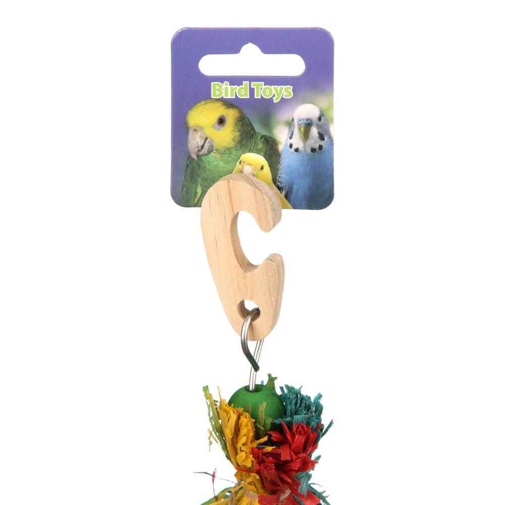 All for Paws Plastic Wood Rope Bird Hanging Toy Animals & Pet Supplies > Pet Supplies > Bird Supplies > Bird Toys Generic