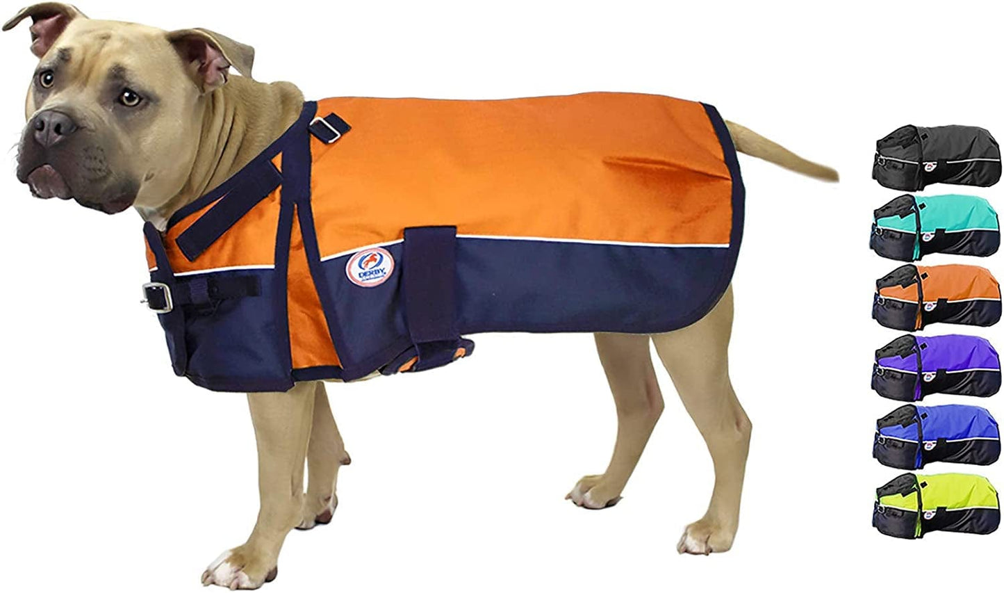 Derby Originals Ruff-Pup Winter Dog Coat 600D Medium Weight, 28.5 IN, Orange Animals & Pet Supplies > Pet Supplies > Dog Supplies > Dog Apparel Derby Originals Orange Large (Length: 22 in)