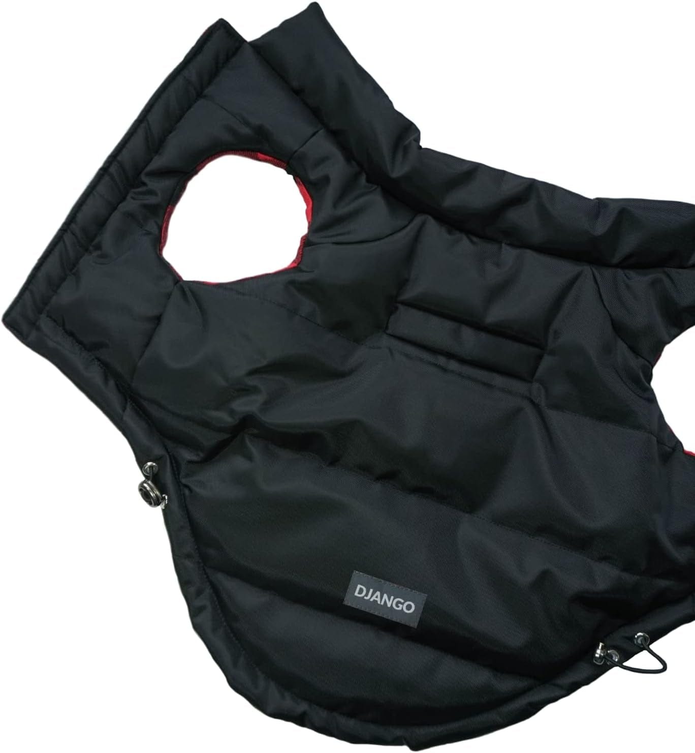 DJANGO Puffer Dog Jacket and Reversible Cold Weather Dog Coat—Water-Repellent and Adjustable Dog Jacket with Windproof Protection, Easy-Access Leash Portal, and Velcro Closure (X-Small, Twilight Blue) Animals & Pet Supplies > Pet Supplies > Dog Supplies > Dog Apparel DJANGO Black Large