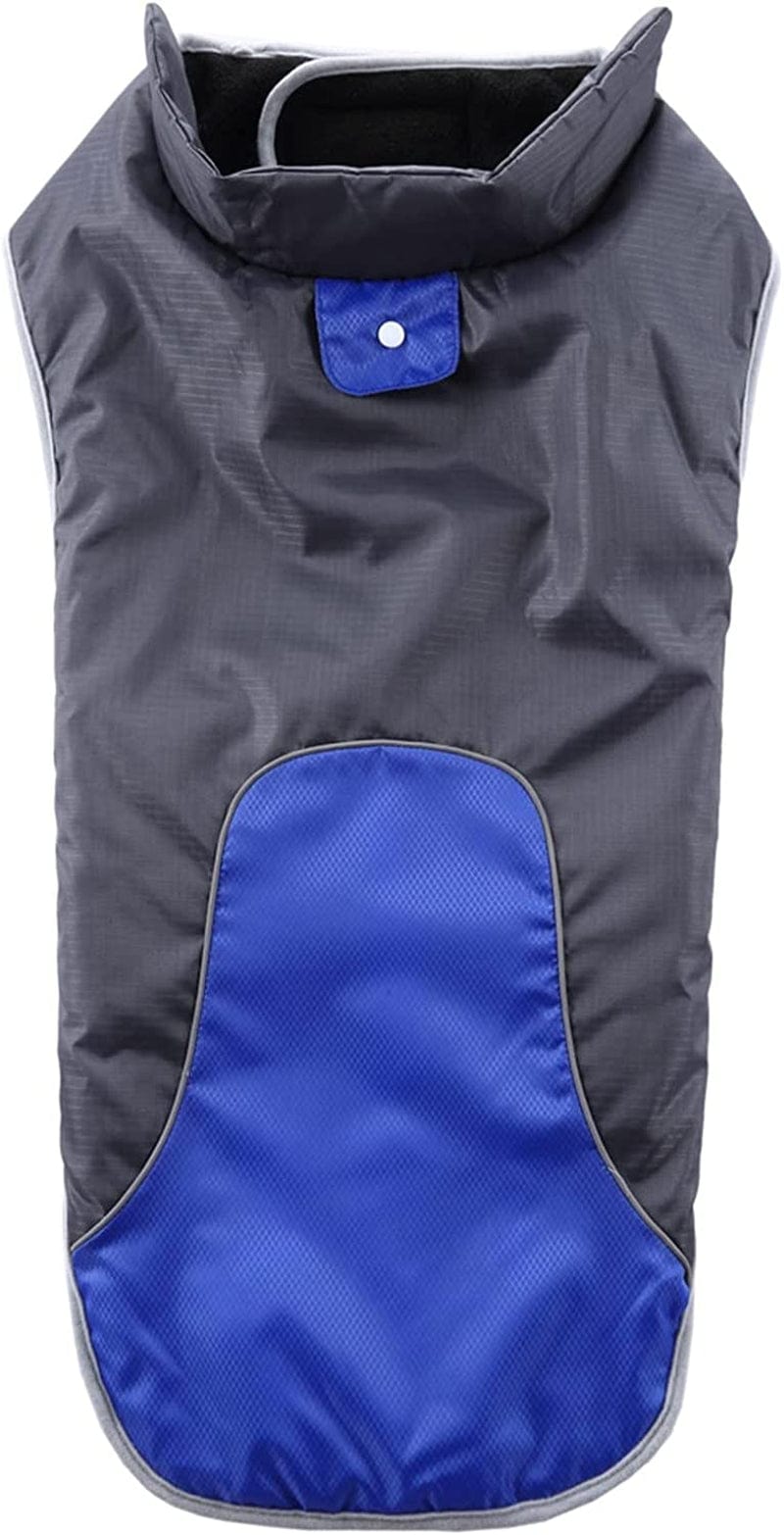 Dog Sweaters for Large Dogs Lightweight Dog Large Matching Cotton Hook&Loop Jackets Clothing Color Adjustable Winter Pet Clothes Animals & Pet Supplies > Pet Supplies > Dog Supplies > Dog Apparel HonpraD Blue Small
