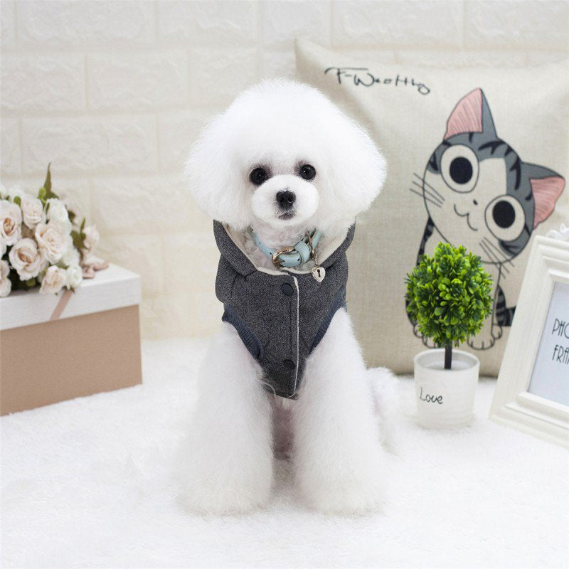 Dog Winter Coat Hoodie Jacket, Soft Warm Fleece Hooded Dog Cold Weather Coat, Windproof Snow Proof Dog Winter Clothes Dog Snowsuit Apparel for Small Puppy Medium Large Dogs Animals & Pet Supplies > Pet Supplies > Dog Supplies > Dog Apparel BAGGUCOR