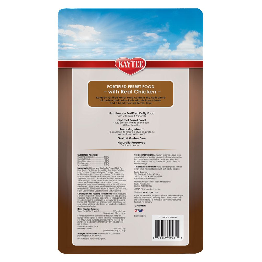 Kaytee Ferret Diet -- Chicken 4 Lb Animals & Pet Supplies > Pet Supplies > Small Animal Supplies > Small Animal Food Central Garden and Pet