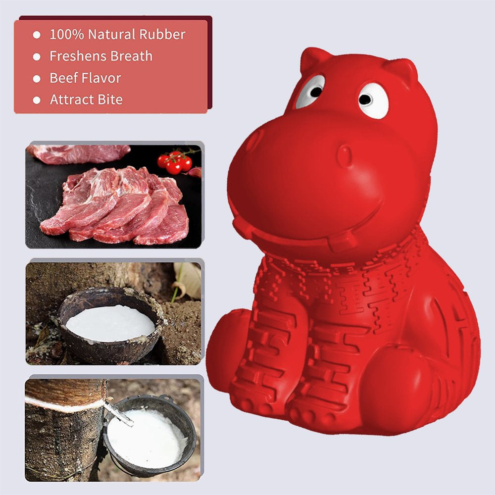 Valr Squeaky Dog Toys for Aggressive Chewers Rubber Interactive Hippo Toy with Squeaker Almost Indestructible Tough Durable Pet Teeth Cleaning Chew Toys for Medium and Large Breed Animals & Pet Supplies > Pet Supplies > Dog Supplies > Dog Toys Valr
