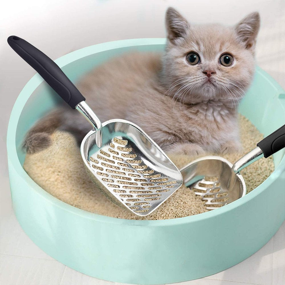 Seenda Cat Litter Scoop, Metal Deep Shovel Durable Aluminum Alloy Super Solid Ergonomic Handle, Non Stick Plated Sifter Away Cat Litter, Kitten Pooper Lifter Animals & Pet Supplies > Pet Supplies > Cat Supplies > Cat Litter Seenda