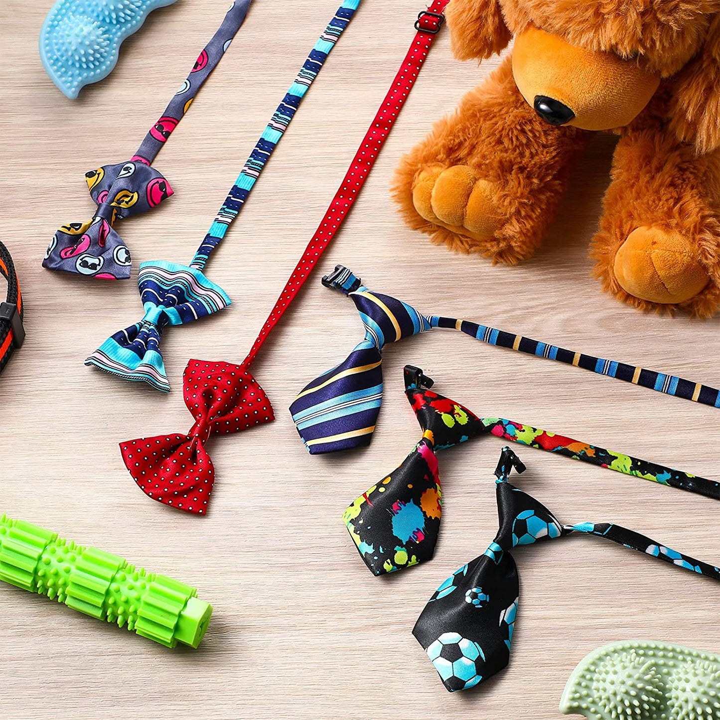 70 Pieces Adjustable Dog Bow Ties and Neck Ties Set Includes 40 Pet Bow Ties and 30 Neckties Dog Bowties Bow Tie Dog Collars Grooming Accessories Dog Ties for Large Dogs Cats Daily Wearing Holiday Animals & Pet Supplies > Pet Supplies > Dog Supplies > Dog Apparel Reginary