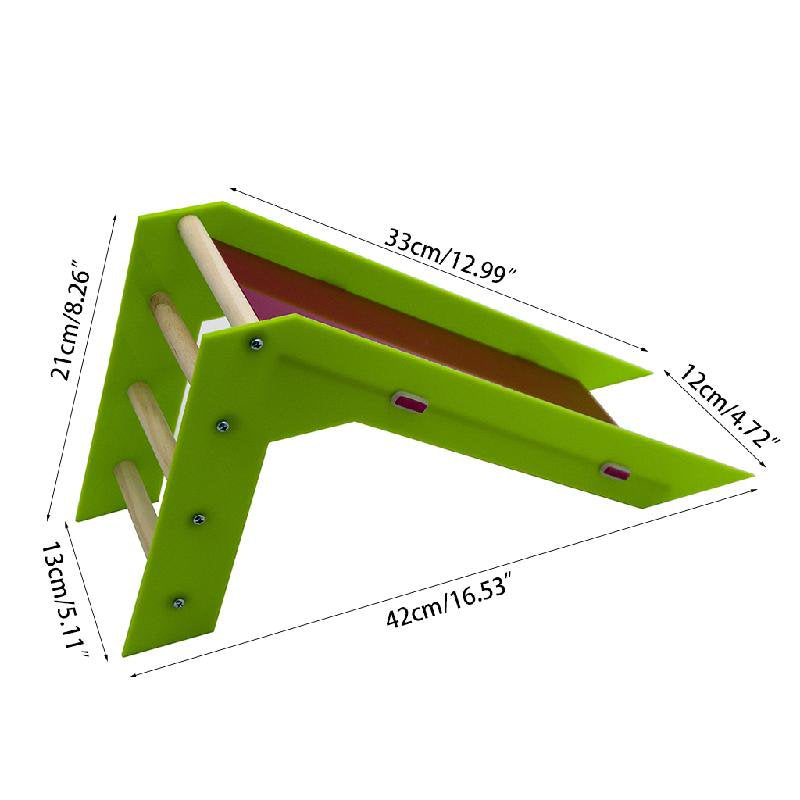 OOKWE Parrot Toy Bird Intelligence Skill Training Slide and Crawling Ladder Parrot Educational Toys Parakeet Funny Perch Toy Animals & Pet Supplies > Pet Supplies > Bird Supplies > Bird Ladders & Perches OOKWE