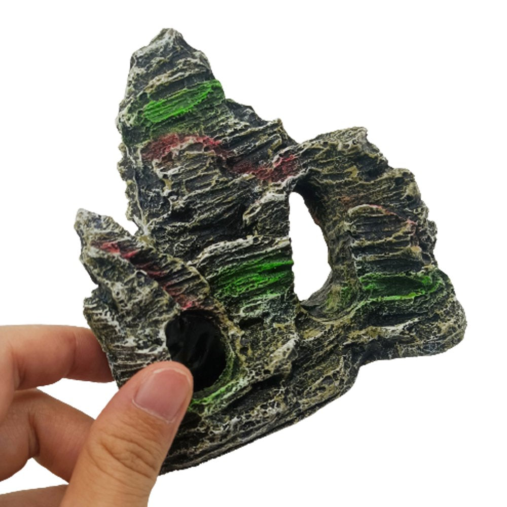 Fish Tank Decorations Aquarium Plants Rocks Plastic Cave Rock Decor Artificial Fish Tank Plants 8PCS Animals & Pet Supplies > Pet Supplies > Fish Supplies > Aquarium Decor MetMetalrt
