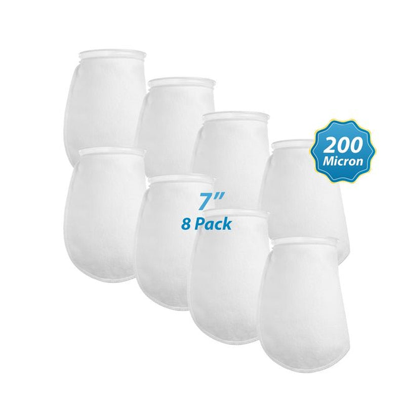 Aquatic Experts - 200-Micron Aquarium Felt Filter Socks, Medium Reusable Fish Tank Filter Socks, 2-Pack, 7" X 12" Animals & Pet Supplies > Pet Supplies > Fish Supplies > Aquarium Filters Aquatic Experts 8 Pack - 7" x 12"