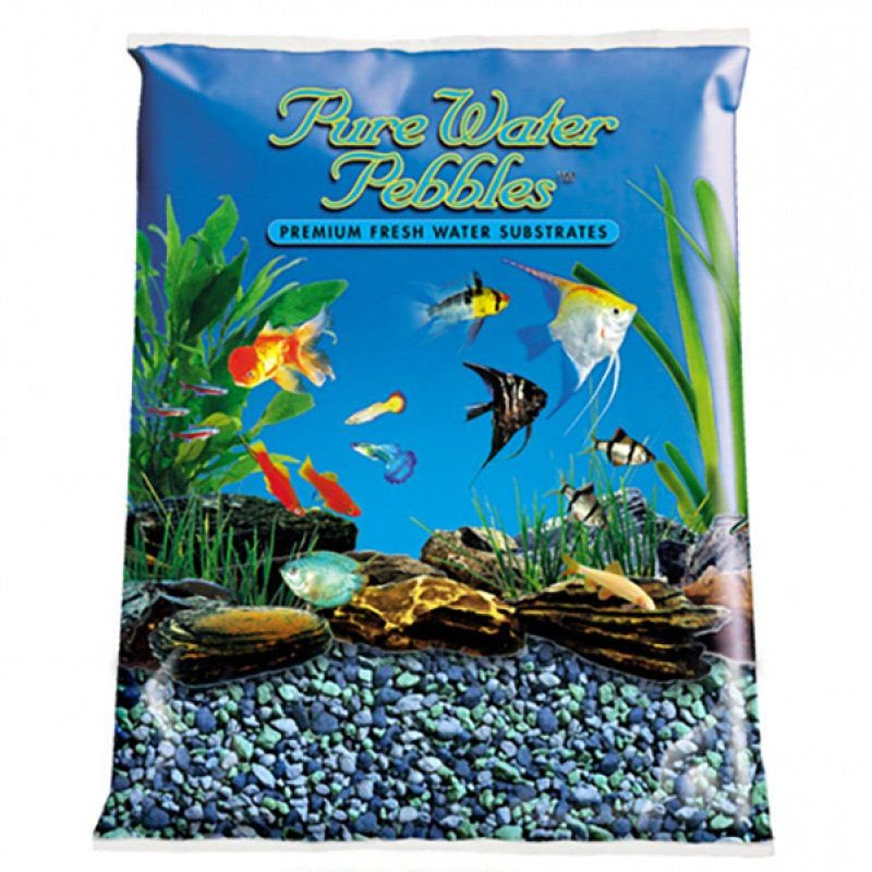 Pure Water Pebbles Pure Water Pebbles Aquarium Gravel - Blue Lagoon 5 Lbs (3.1-6.3 Mm Grain) Pack of 4 Animals & Pet Supplies > Pet Supplies > Fish Supplies > Aquarium Gravel & Substrates Pure Water Pebbles