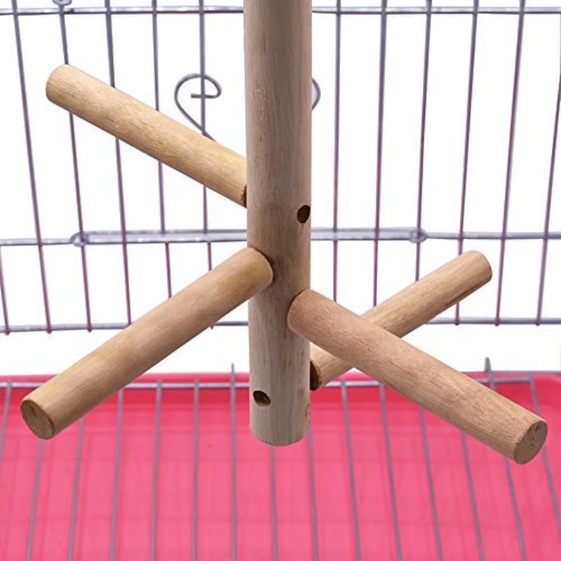 Bonaweite Bird Stand for Cage Parrot Perch Climbing Tree Toy Birdcage Decor Wood Laddered Platform Play Gym Stand Playstand Exercise Training Toys&Nbsp;For Small Medium Conures Cockatiels Parrotl Animals & Pet Supplies > Pet Supplies > Bird Supplies > Bird Gyms & Playstands Bonaweite
