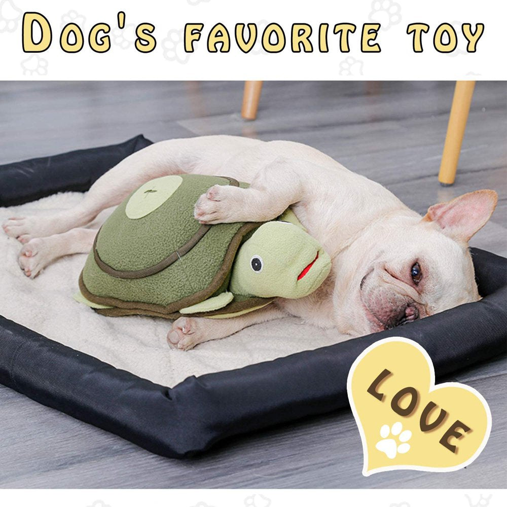 Fastsun Dog Snuffle Toy Dog Food Hiding Toys Dog Turtle Toy Squeaky Toy Puzzle Enrichment Snuffle Stuffed Toys for Dogs Tough Chew Teething Dog Treating Toy (Turtle) Animals & Pet Supplies > Pet Supplies > Dog Supplies > Dog Toys FastSun