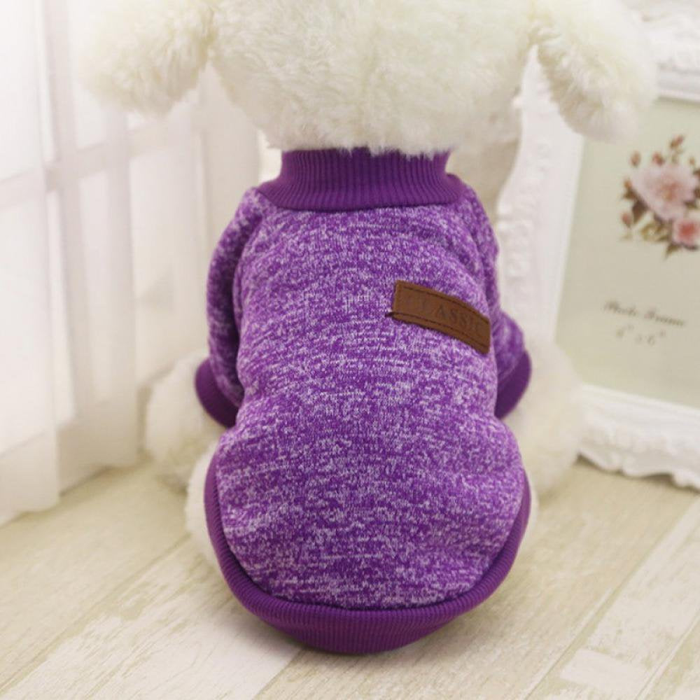Dog Sweater, Stretchy Pullover Knitwear Dog Coat Jacket, Soft Thickening Warm Pup Dog Knitwear Sweatershirt, Windproof Winter Dog Coat Apparel Outfit with Leash Hole for Small Medium Dogs Cats Animals & Pet Supplies > Pet Supplies > Dog Supplies > Dog Apparel Retap