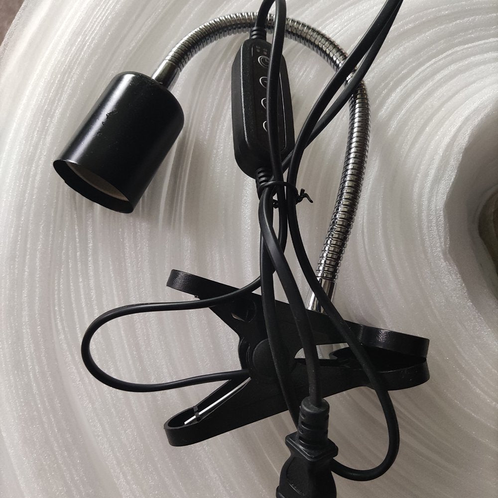 Reptile Heat Lamp,Heating Lamp with Clamp Adjustable Habitat Basking Heat Lamp ,Uva/Uvb Light Lamp 360° Rotatable Clip Animals & Pet Supplies > Pet Supplies > Reptile & Amphibian Supplies > Reptile & Amphibian Habitat Heating & Lighting BELUPAI