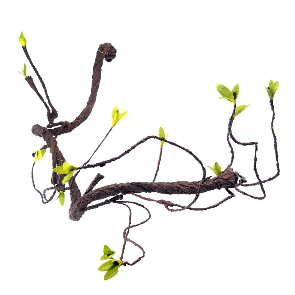 Catinbow Reptile Climbing Vines Plastics Jungle Vines Branches Habitat Terrarium Plant Decoration Accessories for Climbing Lizard Bearded Dragon Chameleon Lizards Snakes 2 Styles Dependable Animals & Pet Supplies > Pet Supplies > Small Animal Supplies > Small Animal Habitat Accessories Catinbow