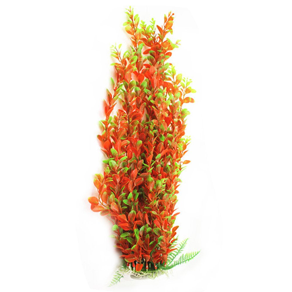 Shulemin Artificial Plastic Water Plants Landscaping Turtle Fish Pet Tank Aquarium Decor Animals & Pet Supplies > Pet Supplies > Fish Supplies > Aquarium Decor Shulemin Orange