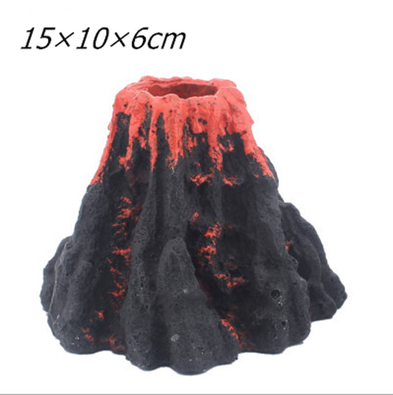 Costyle Aquarium Volcano Shape Air Bubble Stone Fish Tank, Camouflage Ornaments for Oxygen Pump Animals & Pet Supplies > Pet Supplies > Fish Supplies > Aquarium Decor Costyle 15×10×6cm