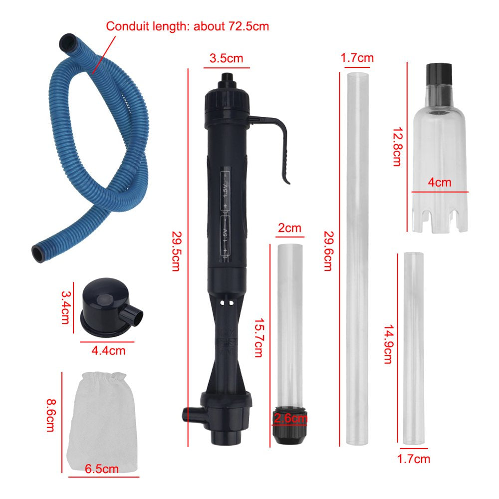 HOTBEST Tank Cleaner, Fish Tank Vacuum Cleaner with Aquarium Algae / Dirt Cleaning, Water Change Pump, Water Shower Gravel Cleaner for Large and Small Fish Tank Animals & Pet Supplies > Pet Supplies > Fish Supplies > Aquarium Cleaning Supplies HOTBEST