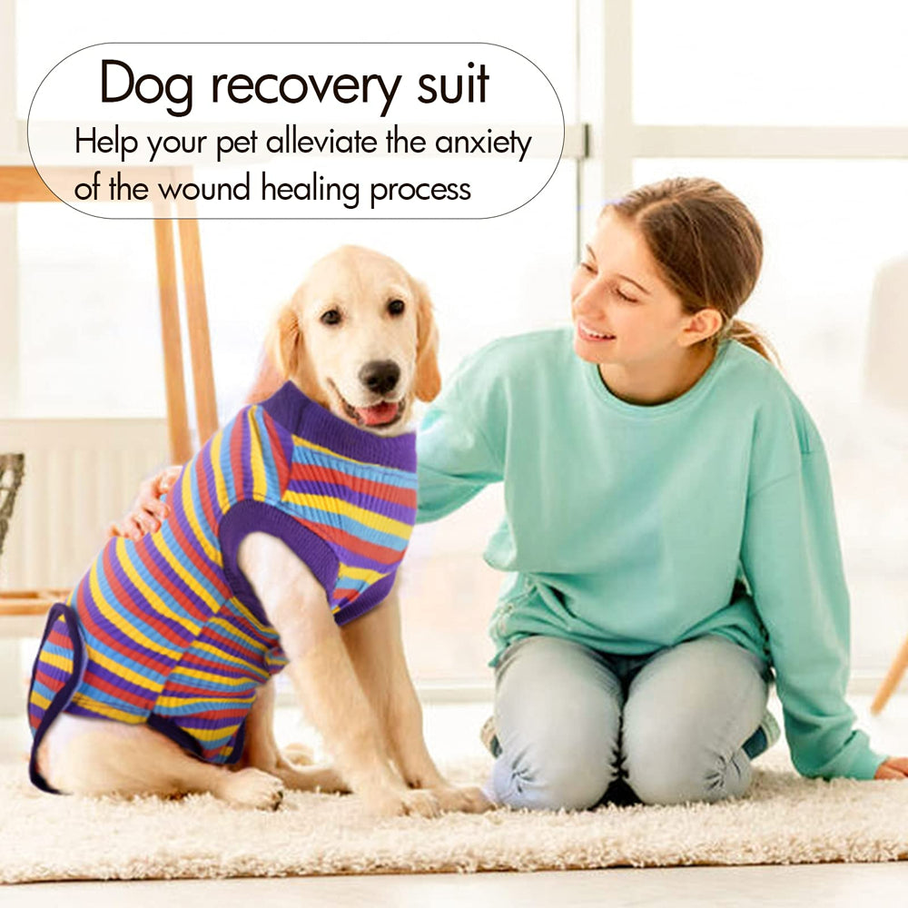 IDOMIK Dog Surgery Recovery Suit, Onesie after Surgery Breathable Abdominal Wound Skin Diseases Protector, Cone Collar Alternative, Anti-Licking Pet Surgical Recovery Snuggly Suit Animals & Pet Supplies > Pet Supplies > Dog Supplies > Dog Apparel IDOMIK