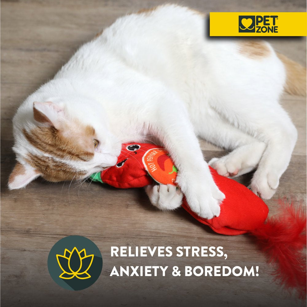 Pet Zone Fuzzy Flopper Kicker Hot Sauce Electronic Cat Toy. Rechargeable. USB Charging Cable Included. Animals & Pet Supplies > Pet Supplies > Cat Supplies > Cat Toys Ourpets